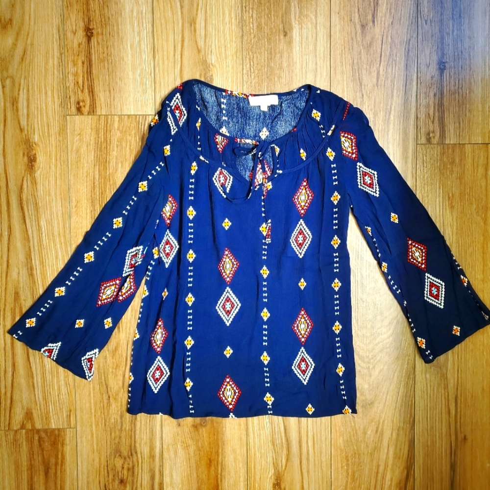 Anthropologie Weekend By Suzanne Betro Tribal top